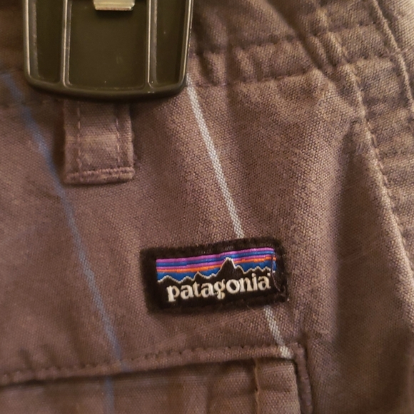 Patagonia Shorts Gray Plaid Striping Size 30 - Picture 3 of 5